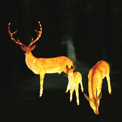 deer lamp