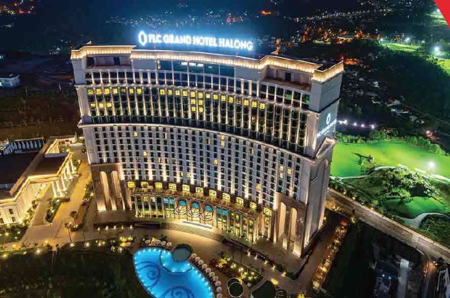 Thi công hệ thống LED Facade chiếu sáng tòa nhà FLC Grand Hotel Halong bởi Bảo Châu AD