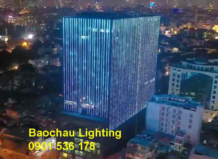 Chiếu sáng facade trung tâm thương mại