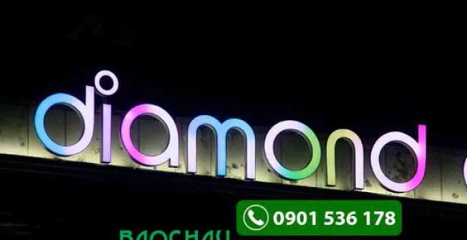Chữ đổi màu Diamond Plaza