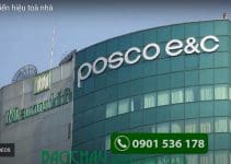 Thi công biển hiệu chữ nổi Inox POSCO E&C