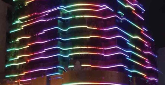 Dự án led thanh RGB Hoang Trieu entertainment