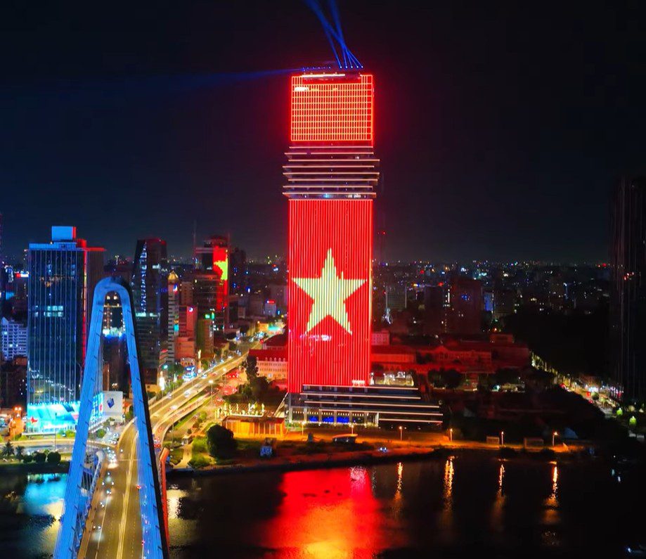chiếu sáng mỹ thuật tòa nhà